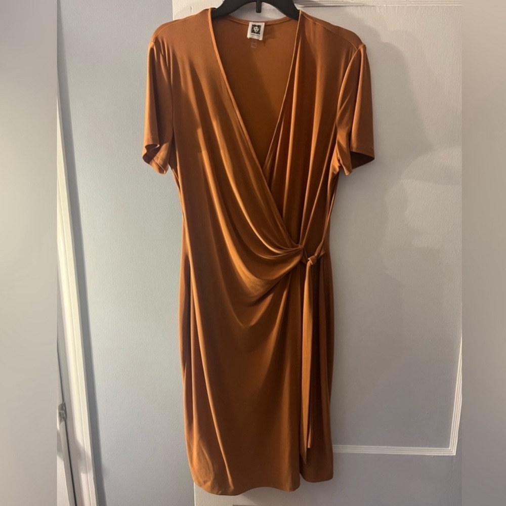 Yellow mustard Anne Klein dress